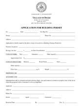 Application For Building Permit pdf