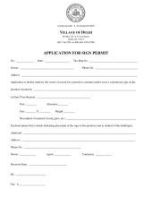 Application For Sign Permit pdf