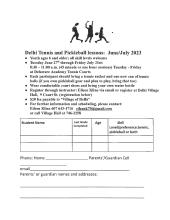 Tennis Lessons pdf